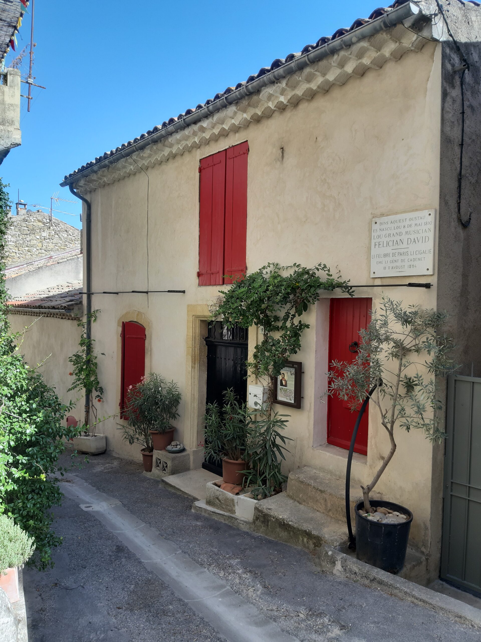 La maison natale de Félicien David à Cadenet
